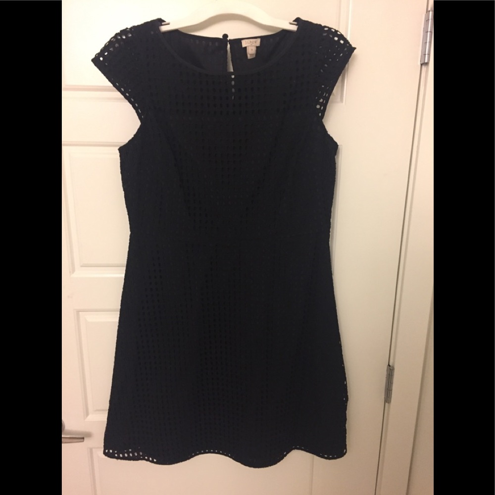 Black J Crew Eyelet dress - Size 12